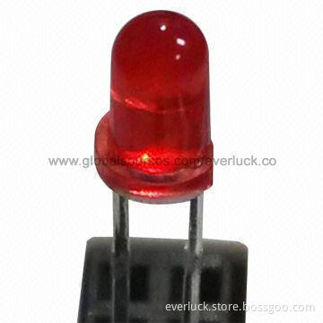 3mm Round LED Components, High Brightness, Red